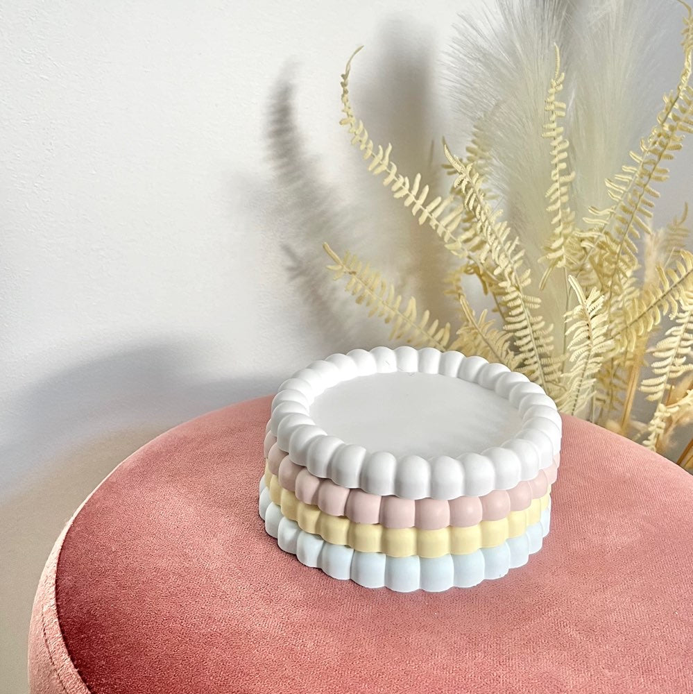 Plateau « Olivia » Rose - Céramique