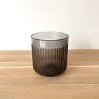 Cache-pot gris & reflet violet