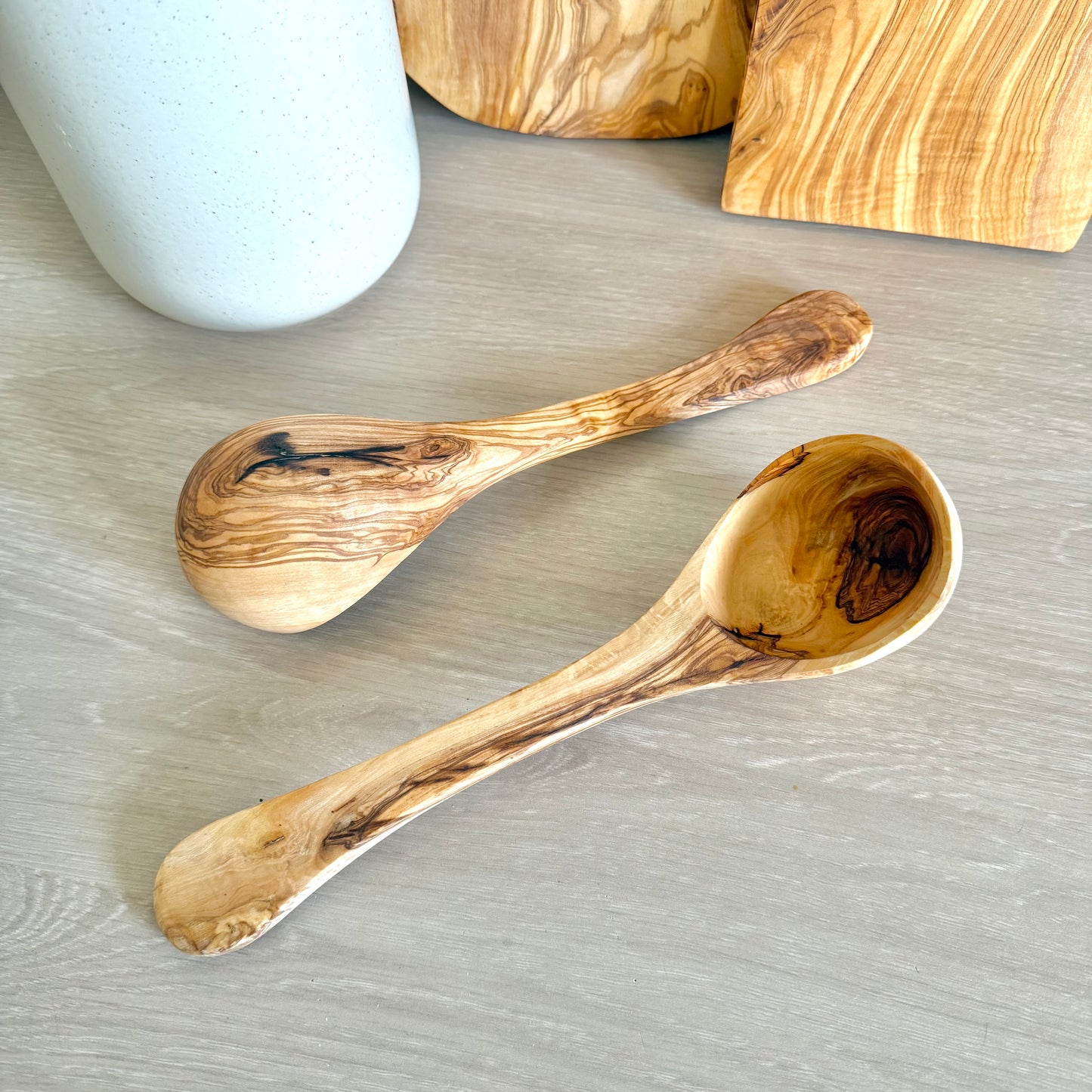Louche - Bois d'olivier 100% naturel
