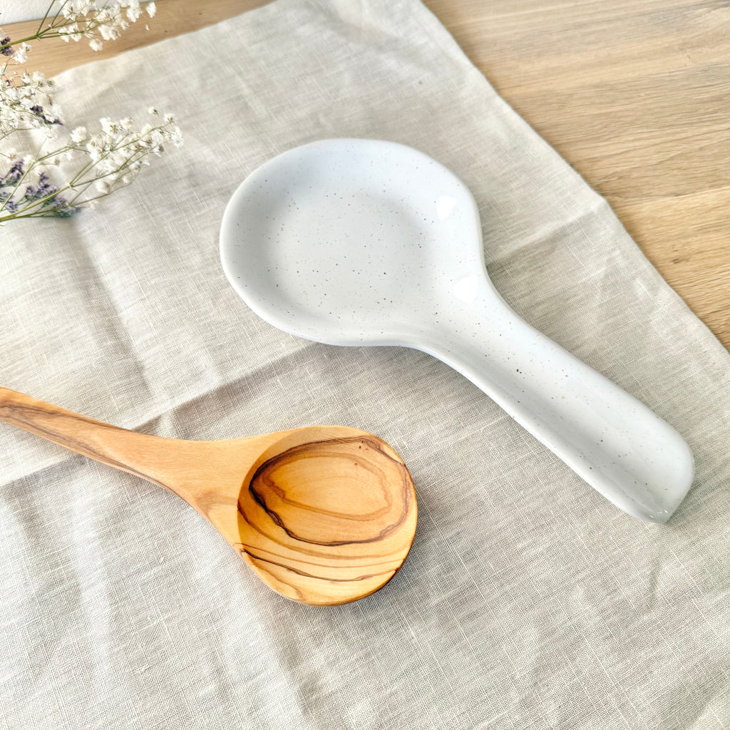 Repose-cuillère "Eden" - Grès fin