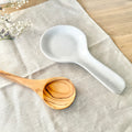 Lot repose-cuillère et cuillère - Bois d'olivier 100% naturels