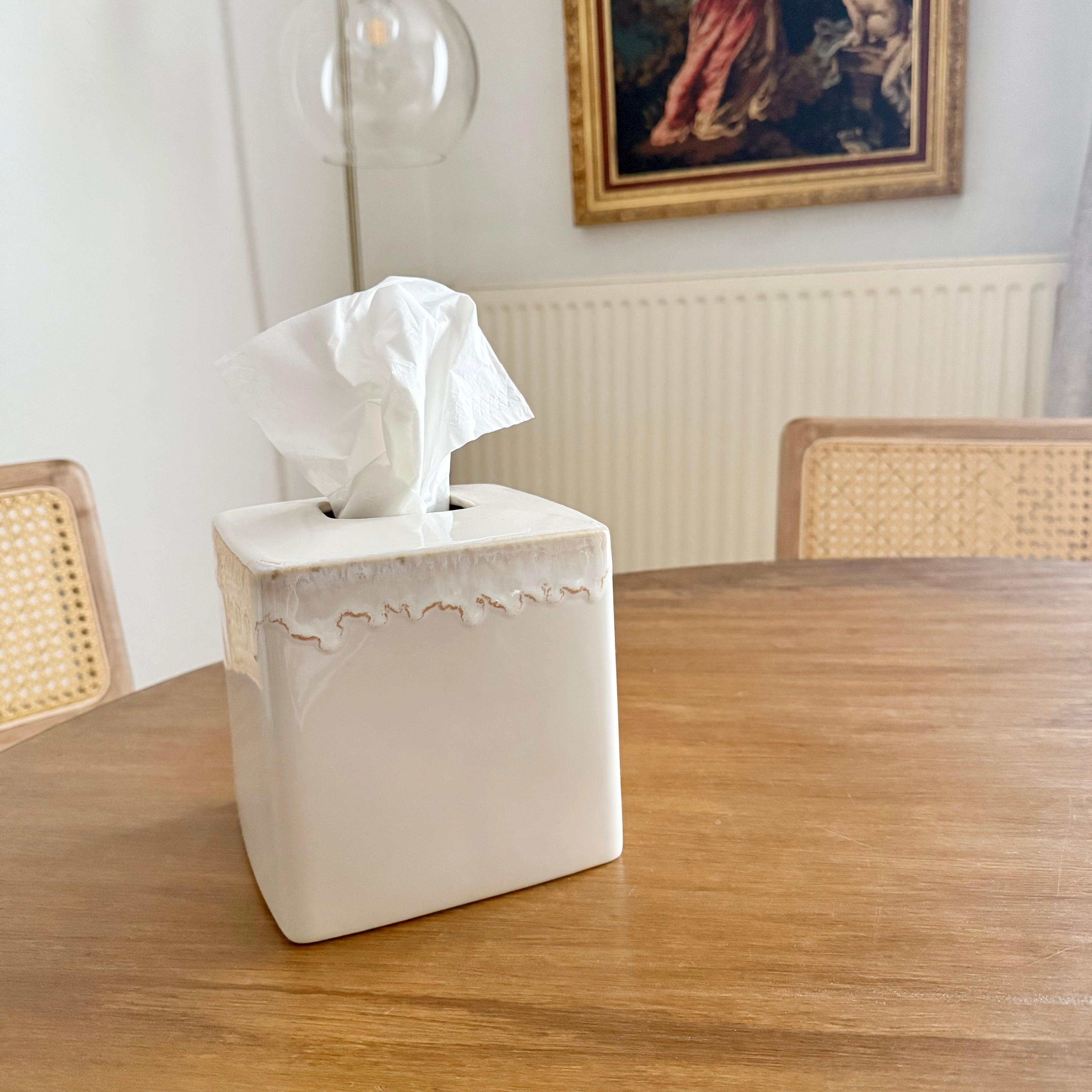 Boîte à mouchoirs "Prisca" - Grès fin