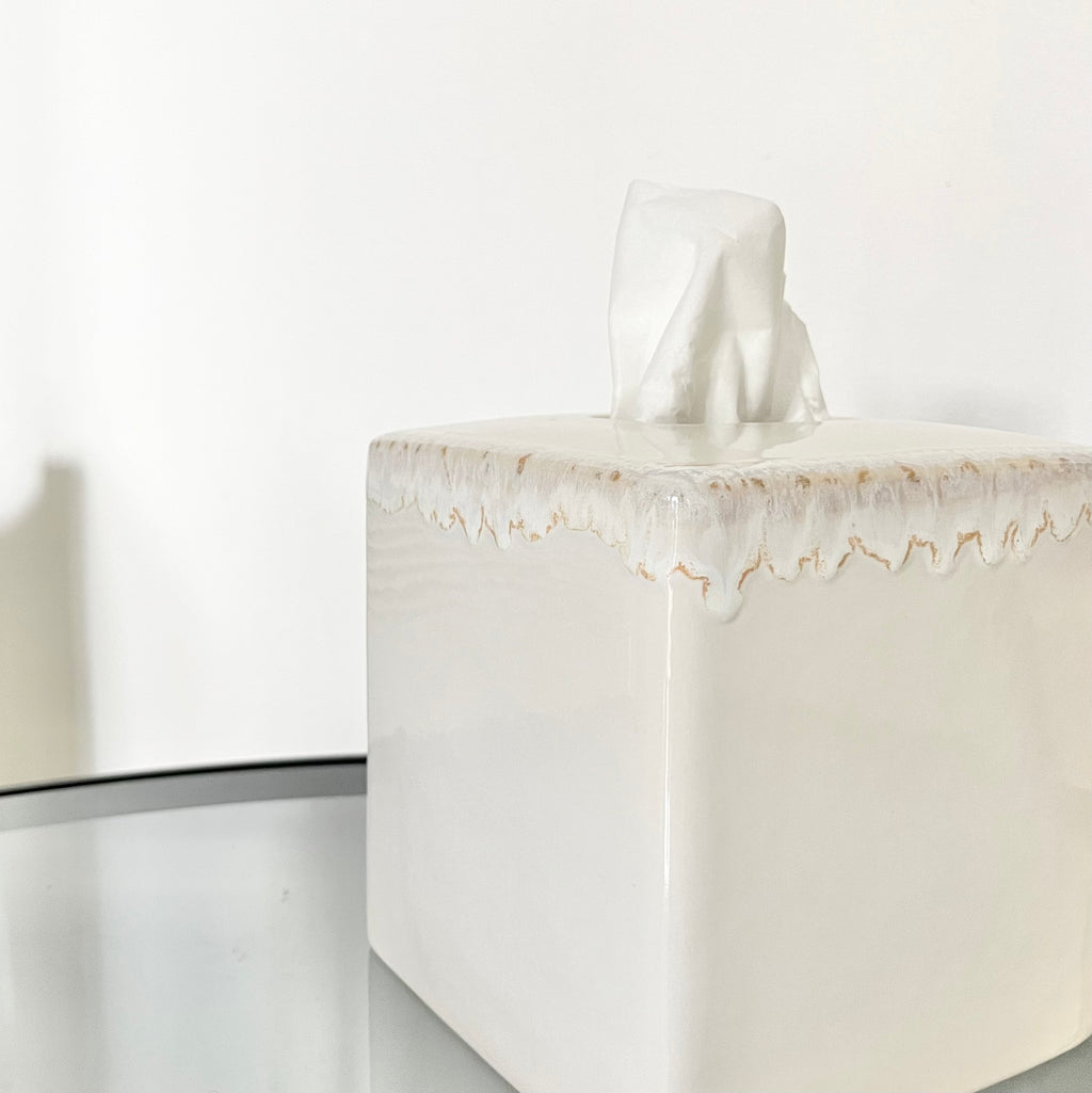 Boîte à mouchoirs "Prisca" - Grès fin