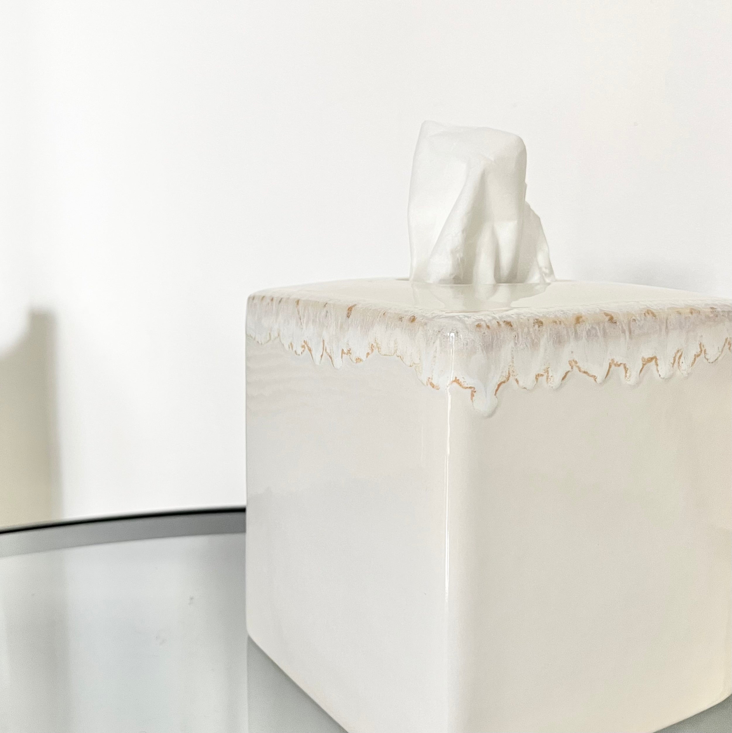 Boîte à mouchoirs "Prisca" - Grès fin