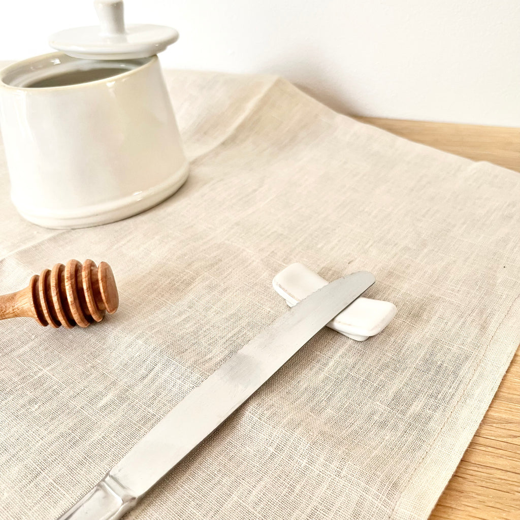 Repose-couteau / baguettes - Grès fin