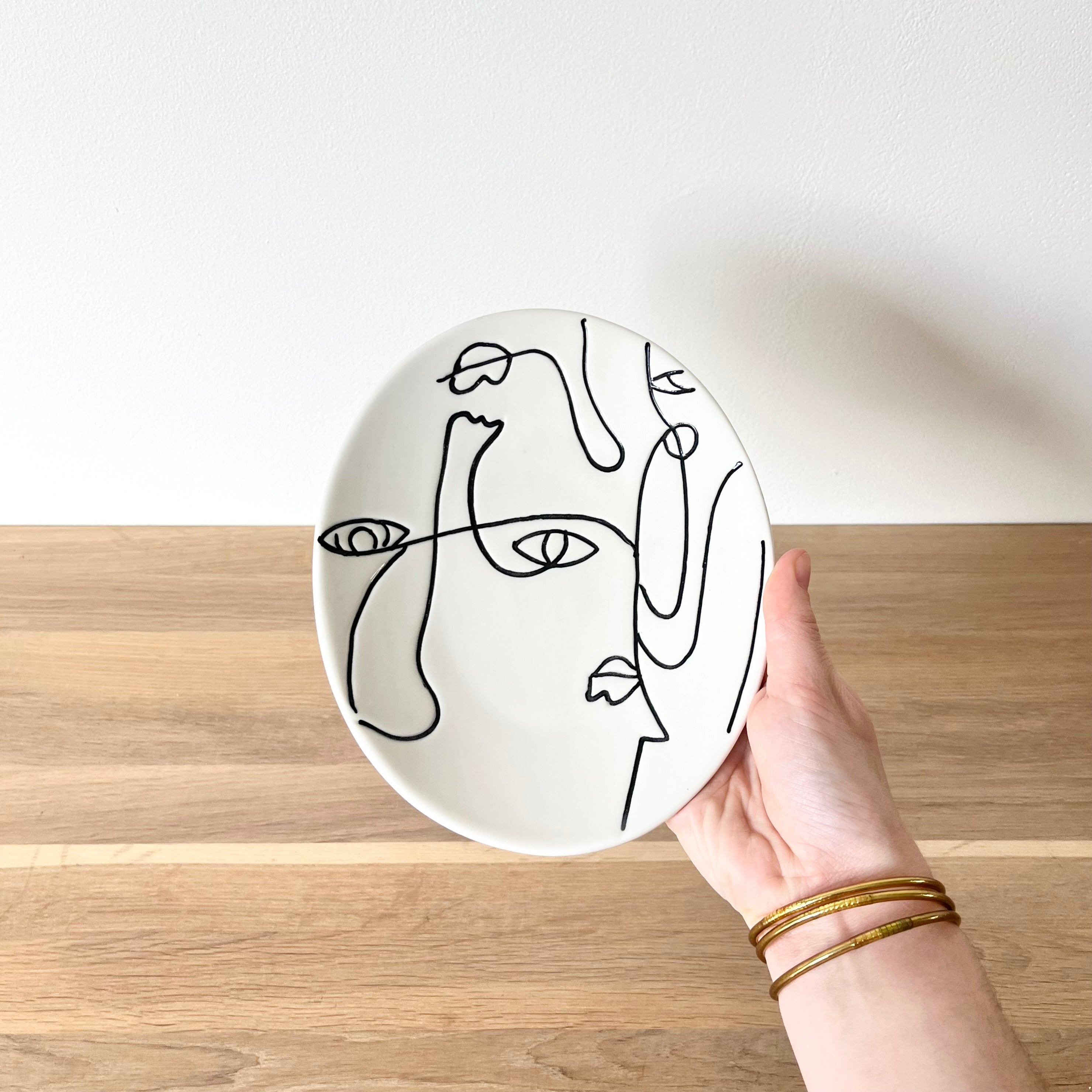 Vide-poches Line art - Céramique