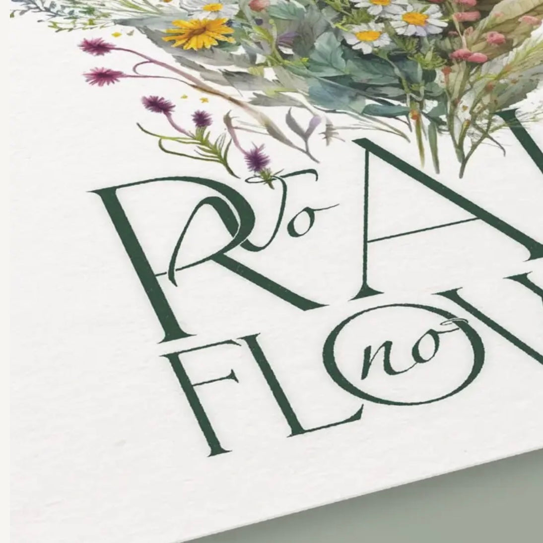 Affiche No Rain no flowers - Papier 320g/m²