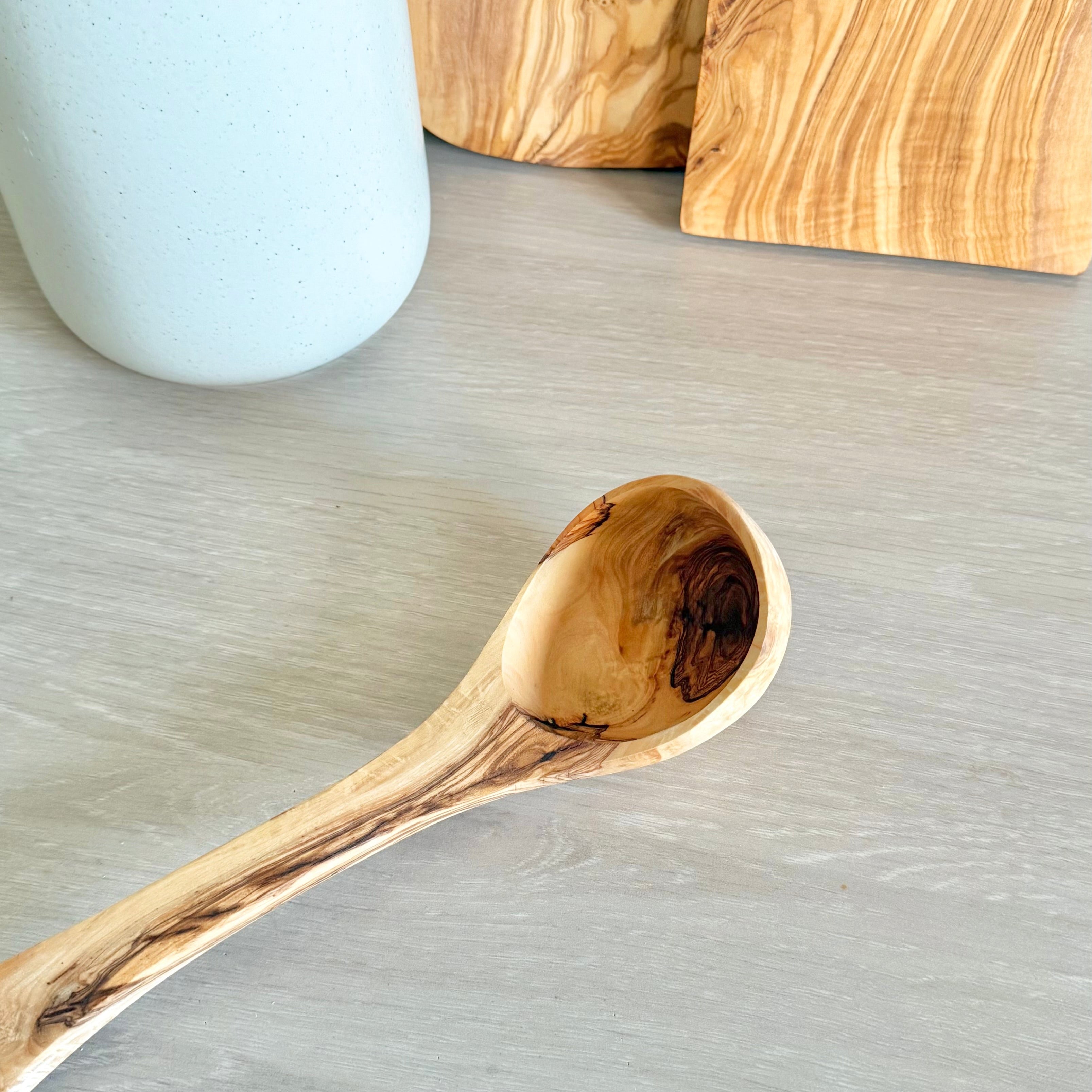 Louche - Bois d'olivier 100% naturel