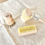 Brosse vaisselle rechargeable - Bois de hêtre et fibres naturelles