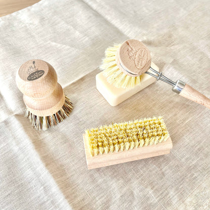 Brosse vaisselle rechargeable - Bois de hêtre et fibres naturelles