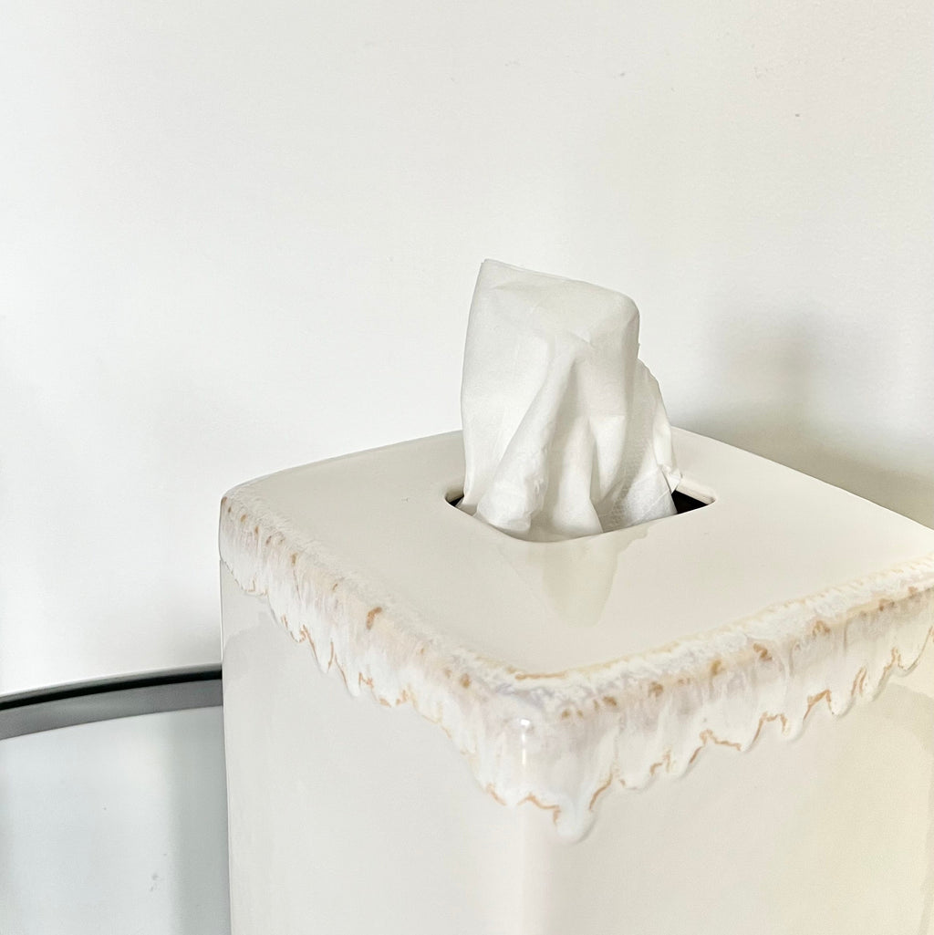 Boîte à mouchoirs "Prisca" - Grès fin