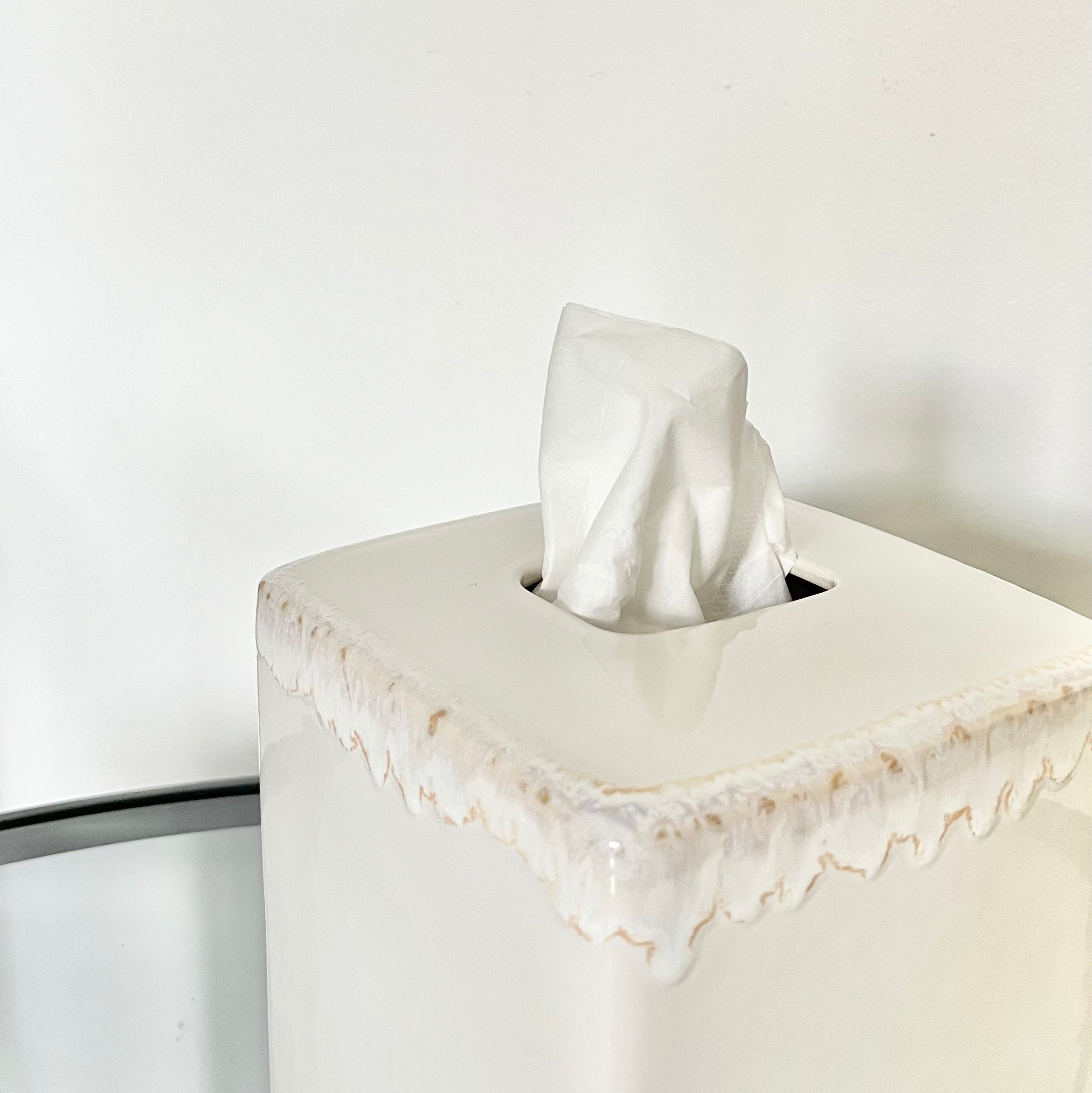 Boîte à mouchoirs "Prisca" - Grès fin