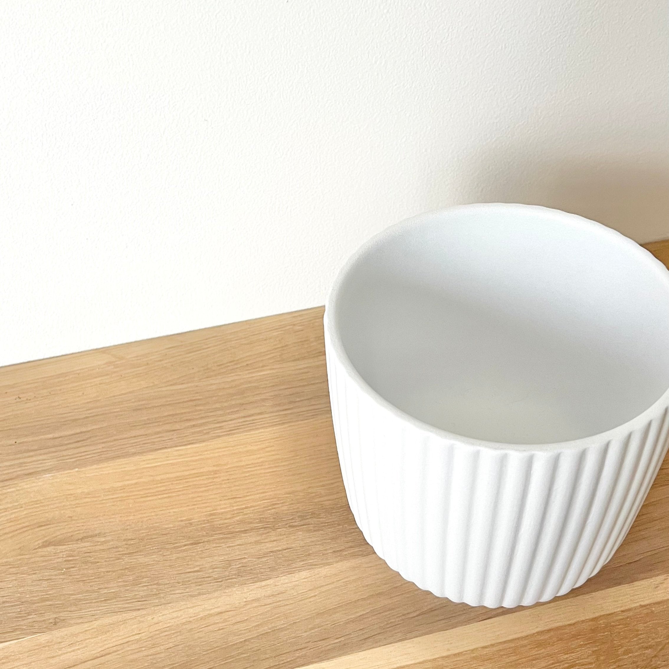 Cache-pot Alba Blanc - Céramique