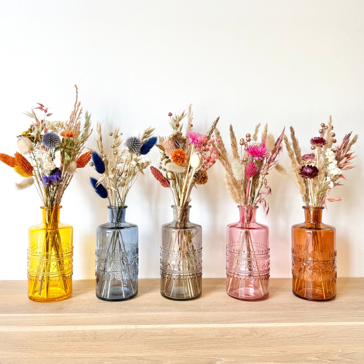 Composition "Vera" Rose/rouge - Vase & Fleurs