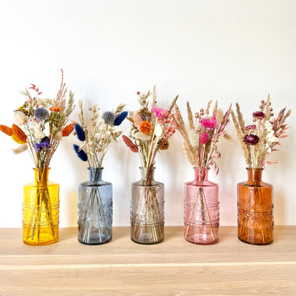 Composition "Vera" Rose/rouge - Vase & Fleurs