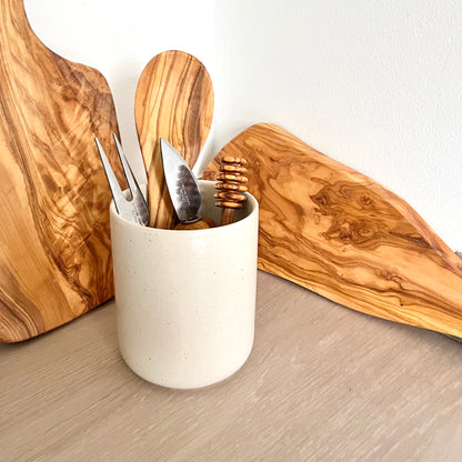 Couverts à fromage - Bois d'olivier/acier inoxydable