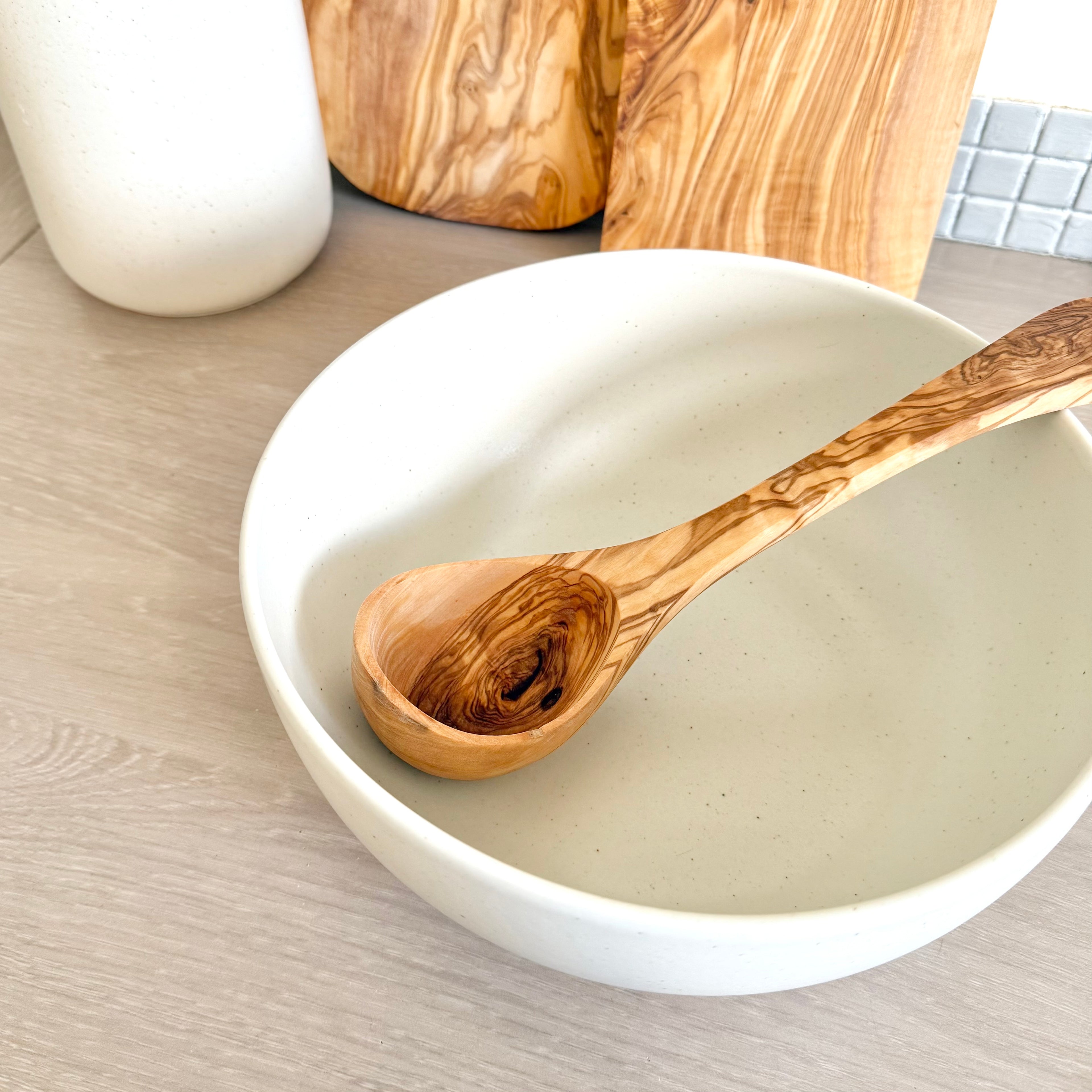 Louche - Bois d'olivier 100% naturel