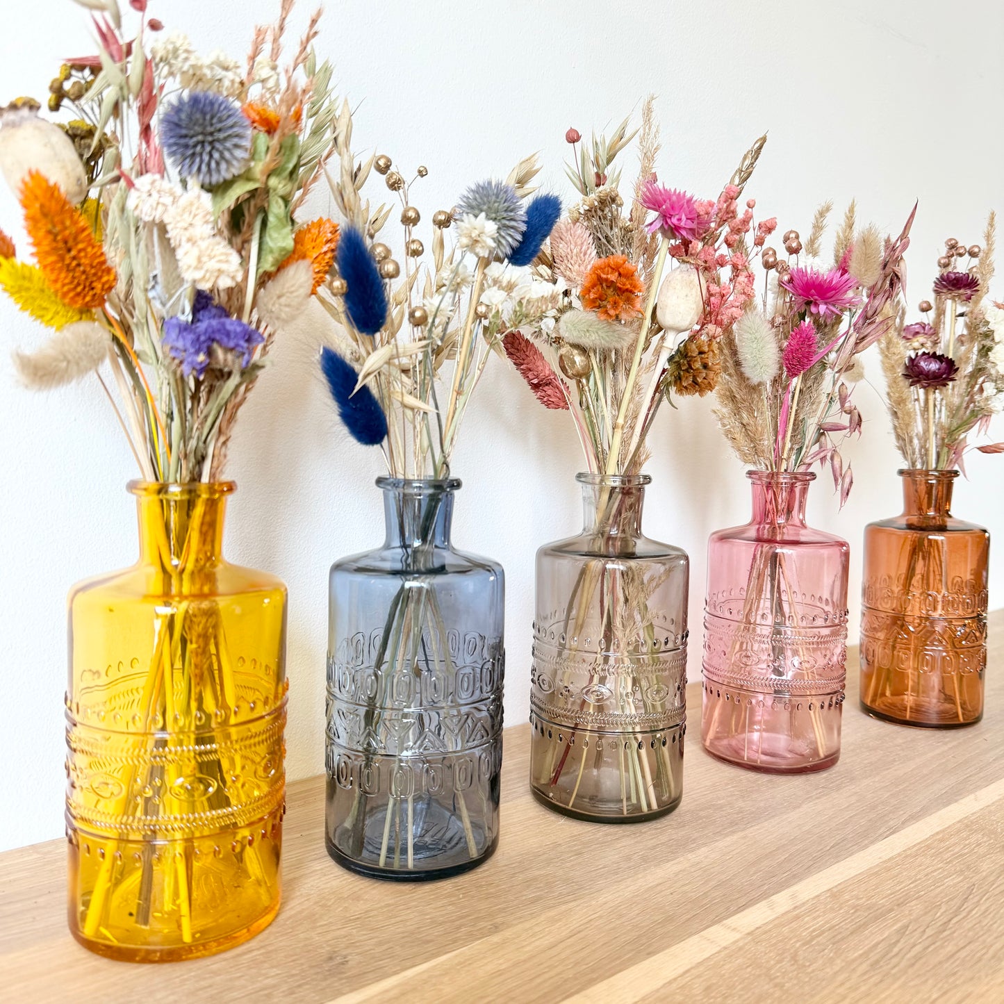 Composition "Vera" Rose/rouge - Vase & Fleurs