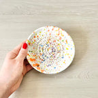 Assiette râpe "Caly" Noir et Blanc - Céramique