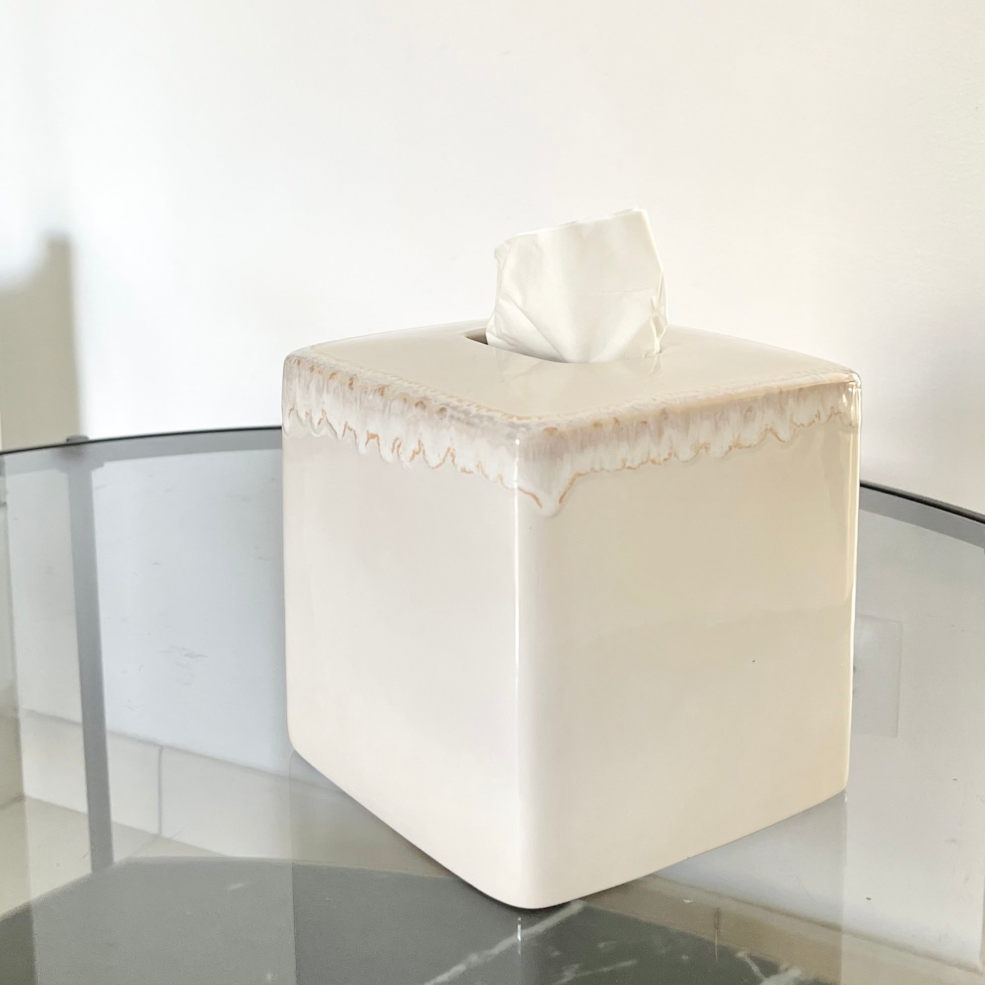 Boîte à mouchoirs "Prisca" - Grès fin