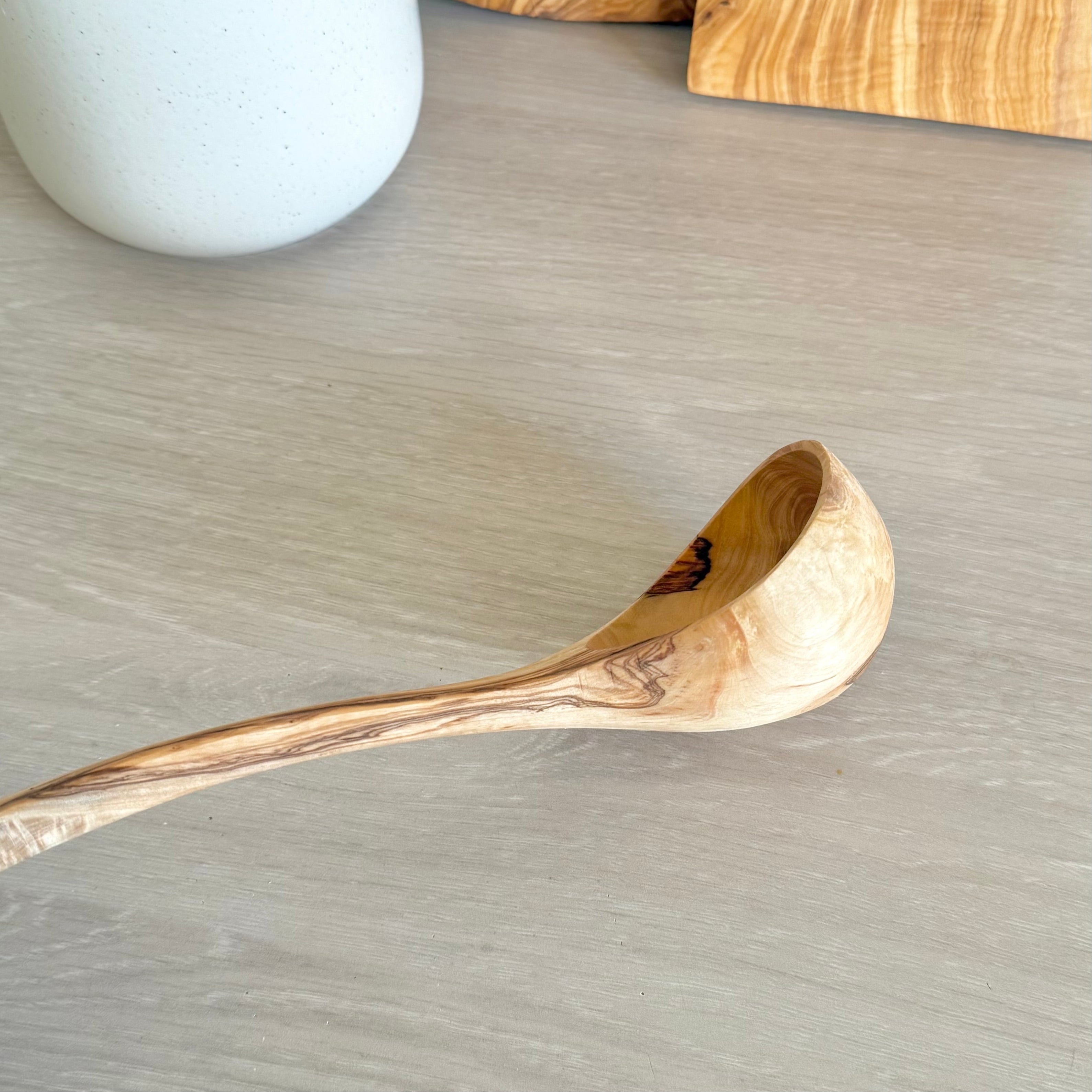 Louche - Bois d'olivier 100% naturel