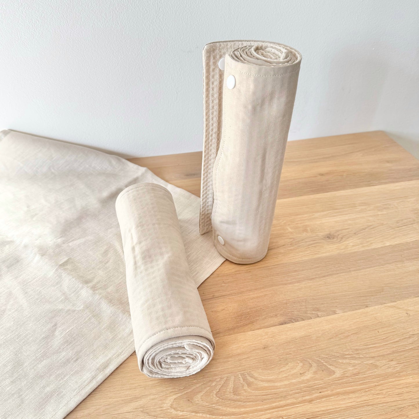 Essuie-tout lavable (5 feuilles) gris - 100% coton