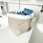Panier de rangement - Coton et éponge bambou Beige