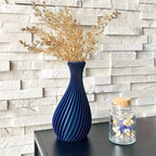 Vase "Ariel" Blanc - Amidon de maïs/bois recyclé