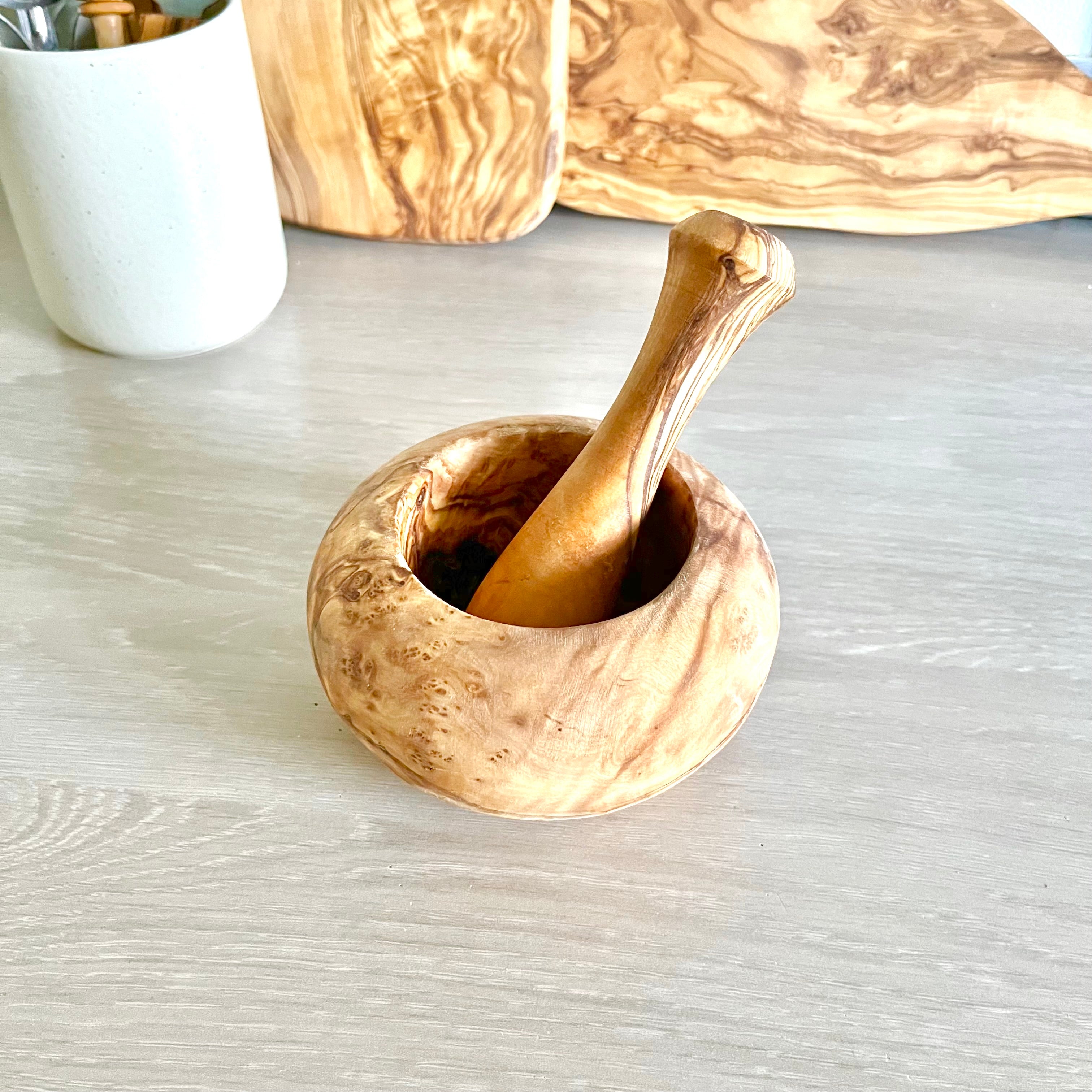 Mortier - Bois d'olivier 100% naturel