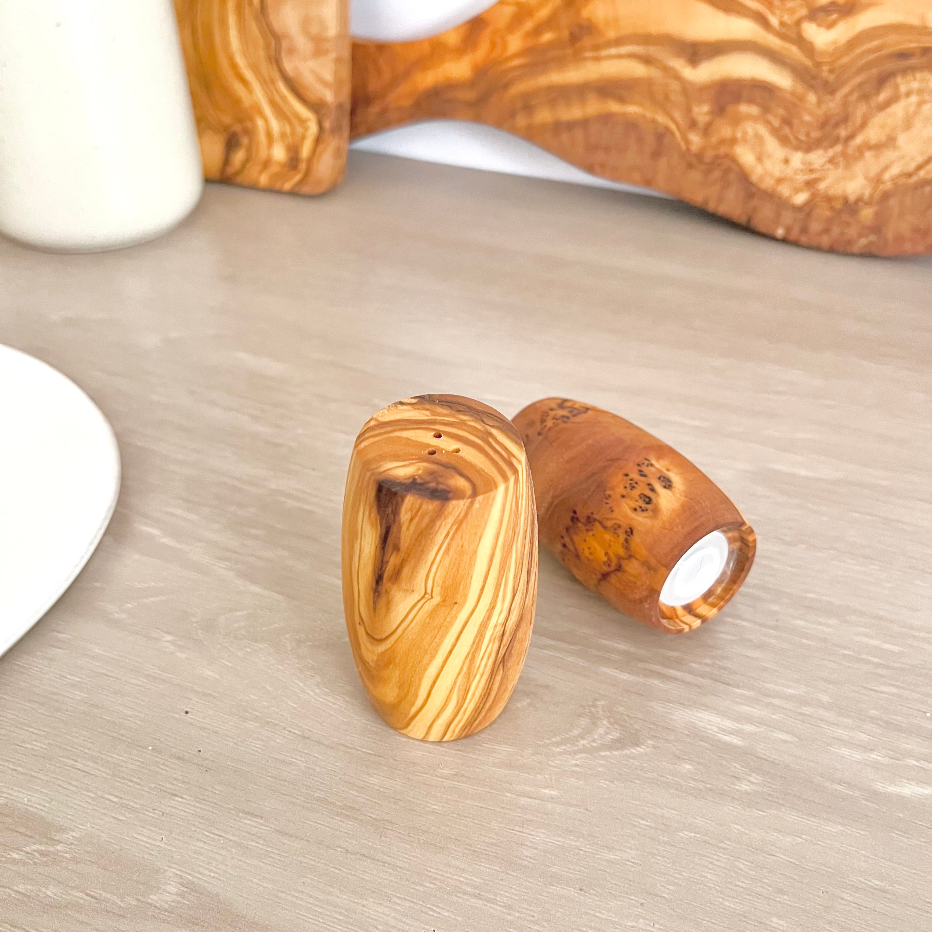 Salière et Poivrier - Bois d’olivier