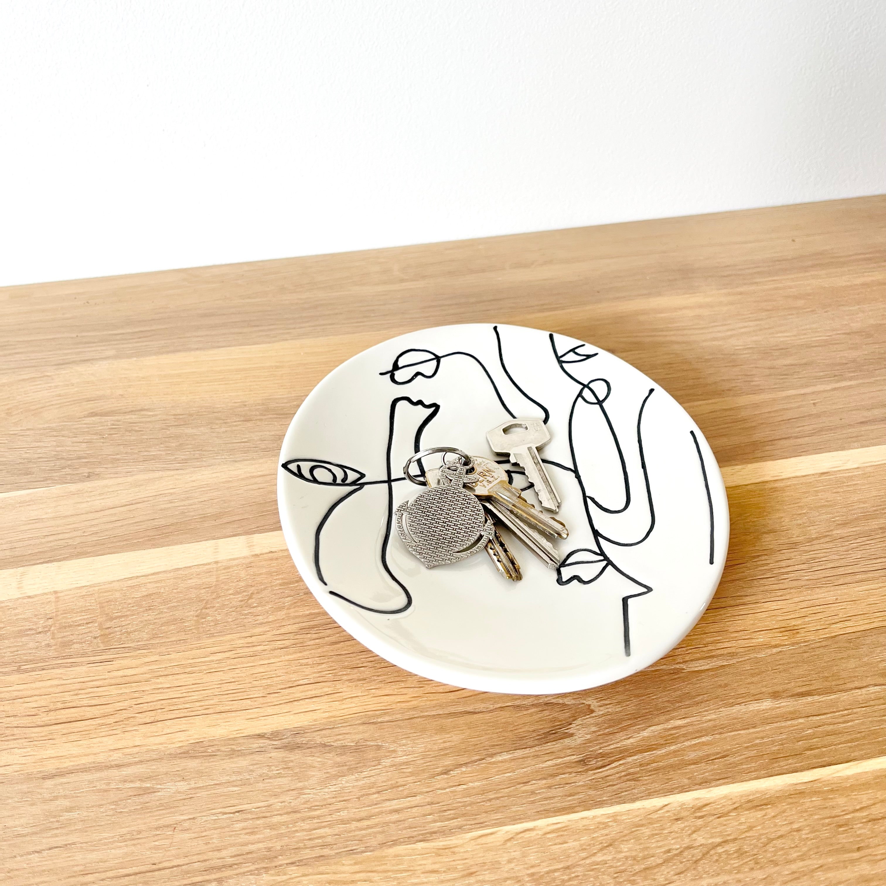 Vide-poches Line art - Céramique