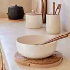 Saladier "Omi" Noir - Grès fin