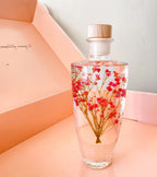 Bouteille florale "Lovia" - Verre & Gypsophile