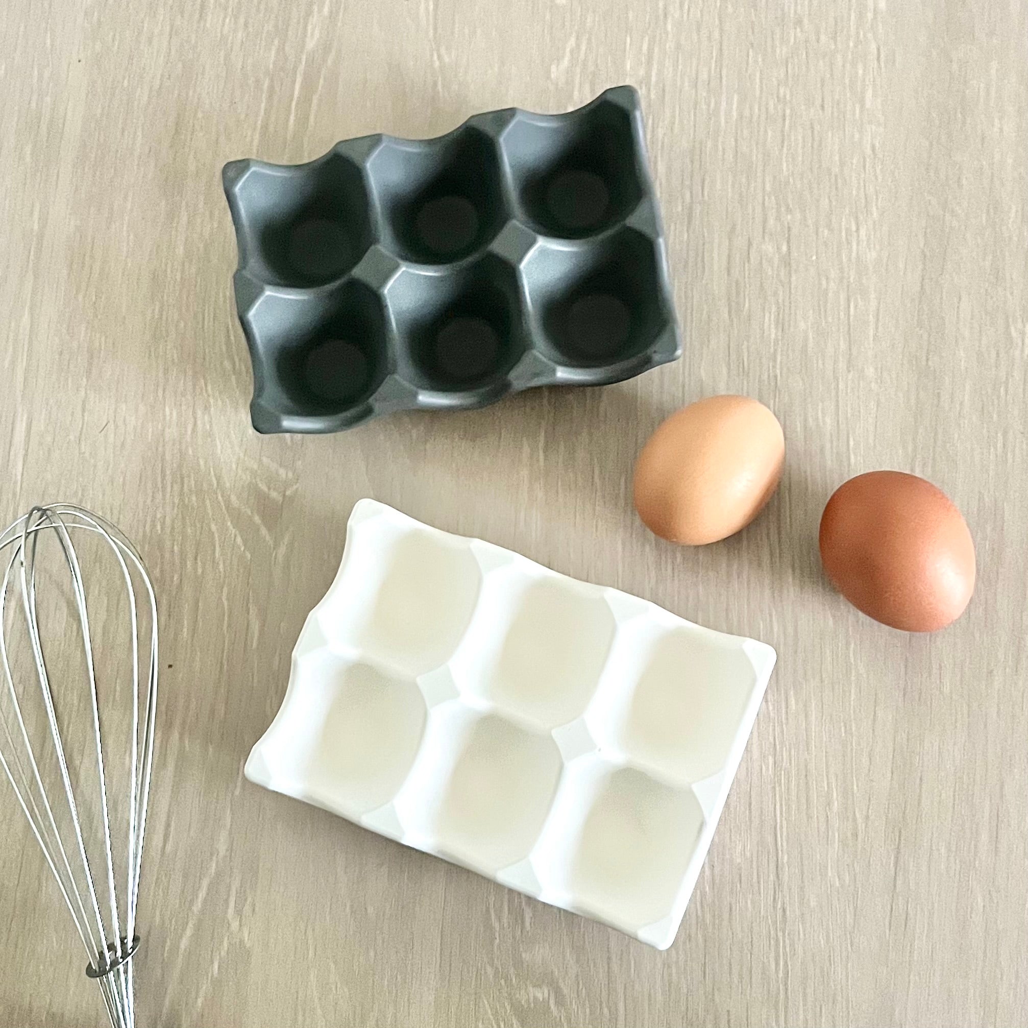 Support à oeufs Blanc - Jesmonite