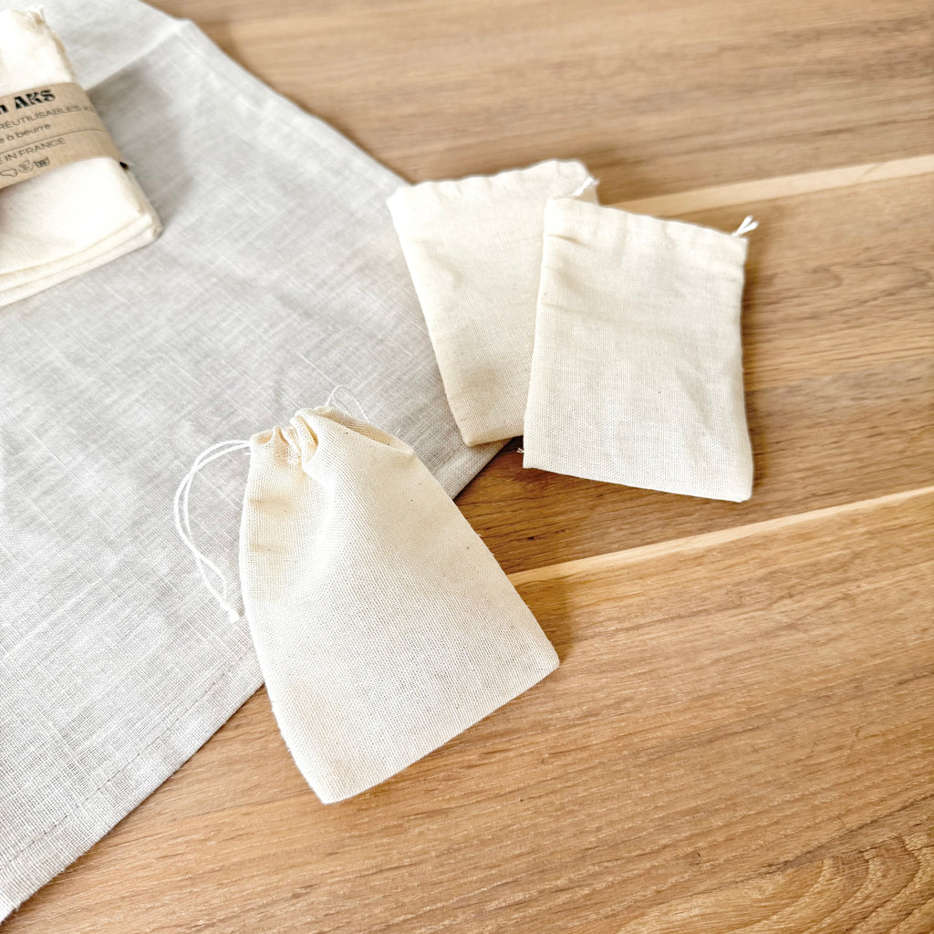 Sachets de thé - Toile à beurre (100% coton)