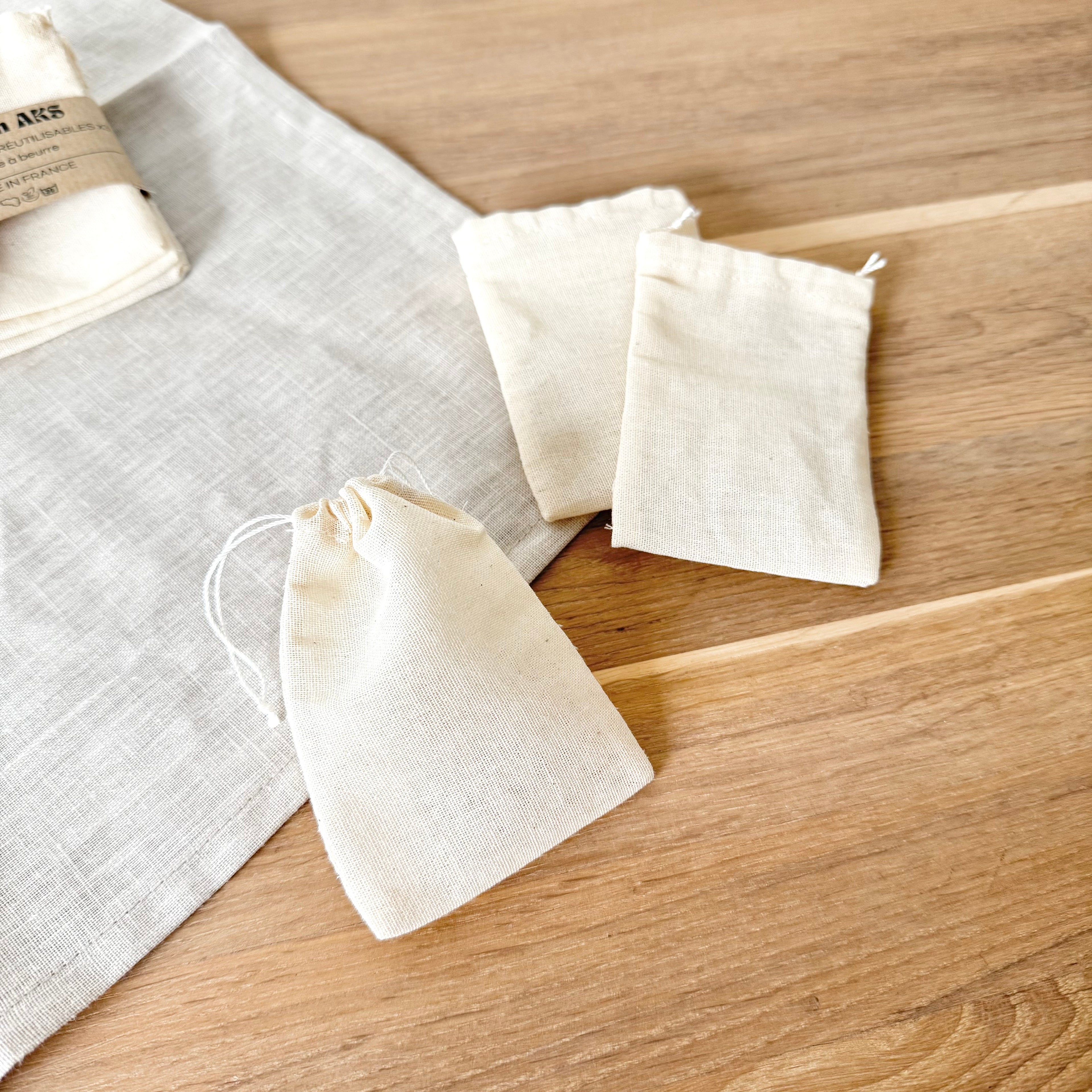Sachets de thé - Toile à beurre (100% coton)