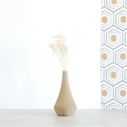 Soliflore "Ana" Crème - Amidon de maïs/bois recyclé