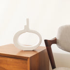 Objet décoratif design "Linéa" Blanc - Céramique