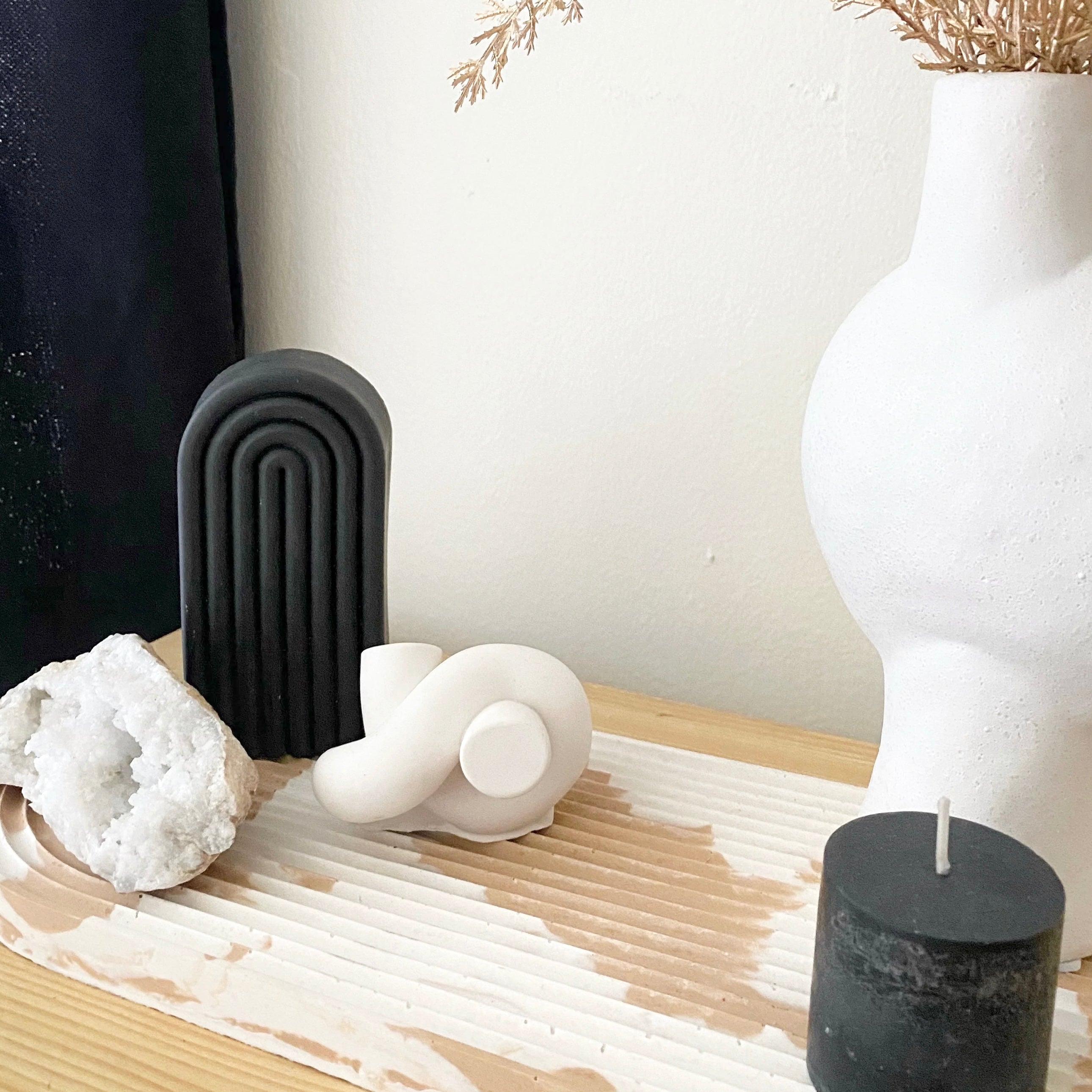 Objet décoratif "Memo" Blanc - Résine acrylique