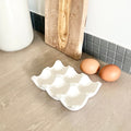 Support à oeufs Blanc - Jesmonite