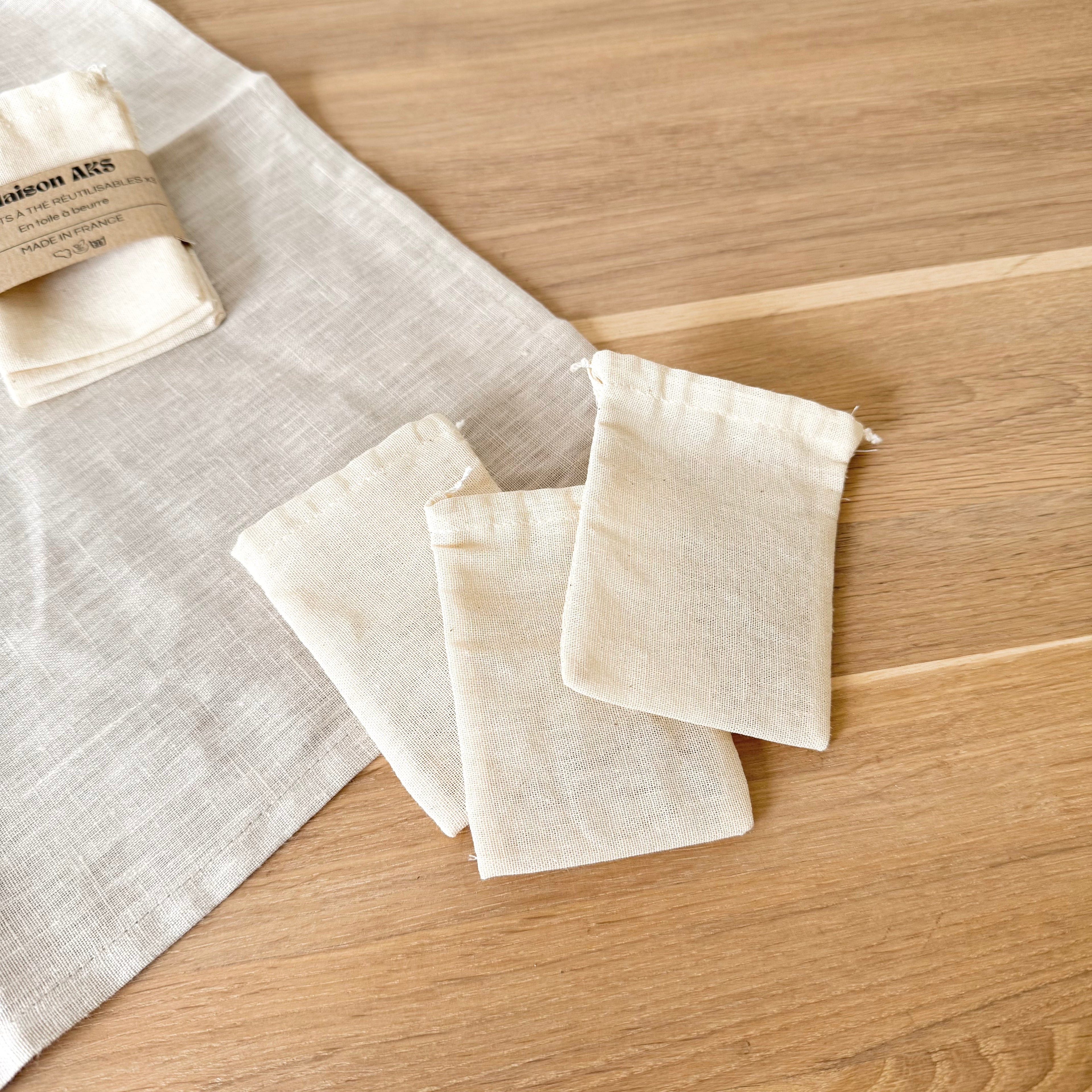 Sachets de thé - Toile à beurre (100% coton)