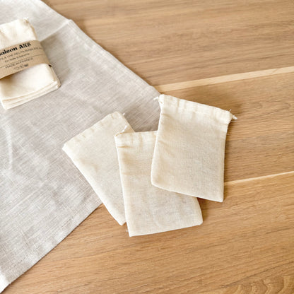 Sachets de thé - Toile à beurre (100% coton)