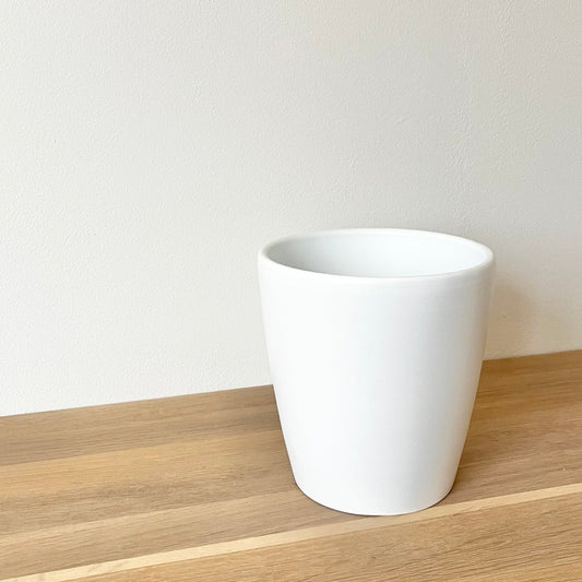 Cache-pot Ava Blanc - Céramique