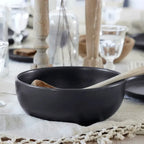 Saladier "Omi" Noir - Grès fin