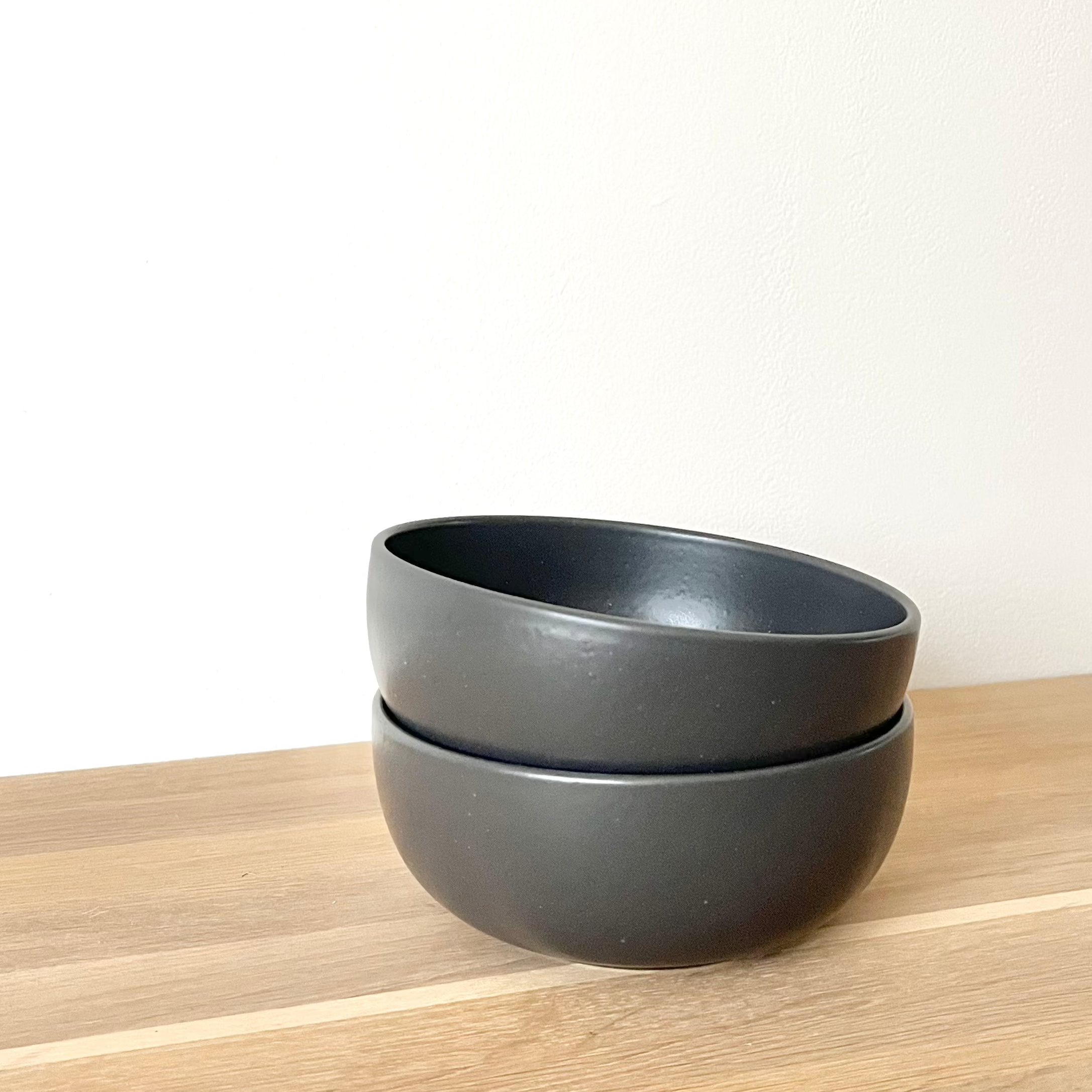 Bol à soupe/céréales "Omi" Noir - Grès fin