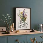 Affiche No Rain no flowers - Papier 320g/m²