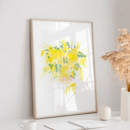Affiche Mimosa - Papier 320g/m²