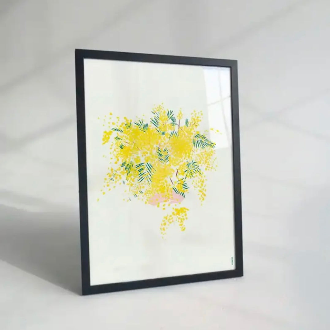 Affiche Mimosa - Papier 320g/m²