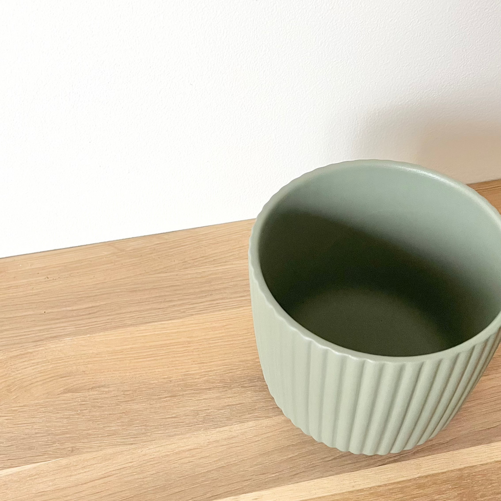 Cache-pot Alba Vert - Céramique
