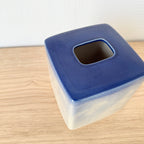 Boîte à mouchoirs bleue